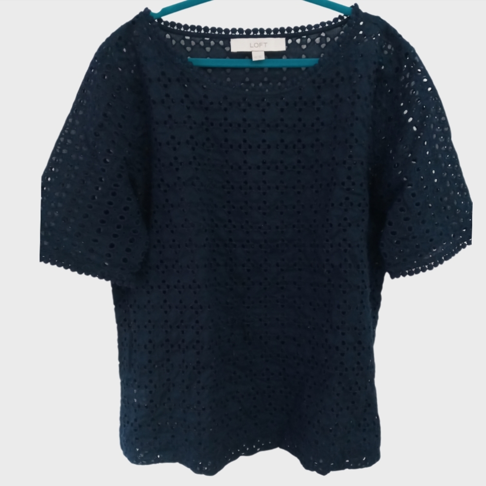 LOFT Women's  Top/ Shirt Size XS Color Navy Blue